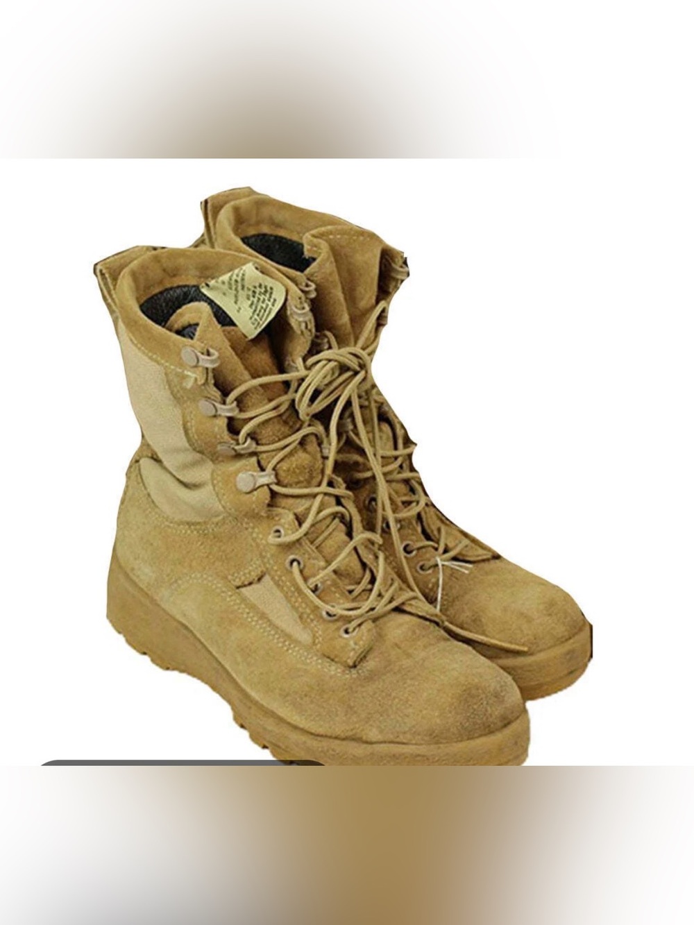 Tactical Lace-Up Desert Boots in Tan - Women's
